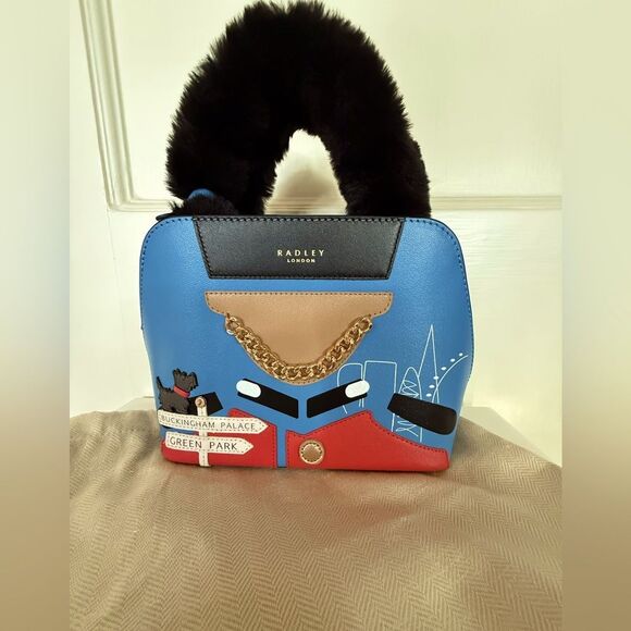 Radley London Minis 25th Anniversary Royal Guard Small Leather Handbag - NWT - Picture 1 of 15